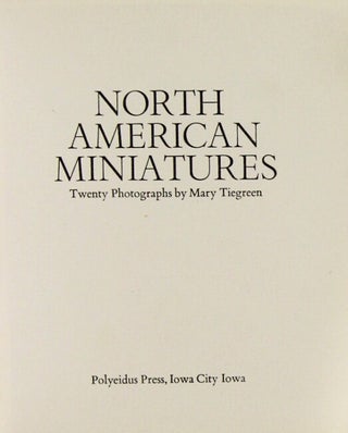 North American miniatures. Twenty photographs