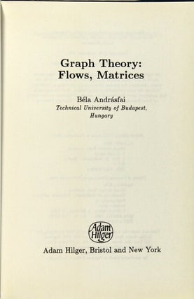 Graph theory: flows, matrices
