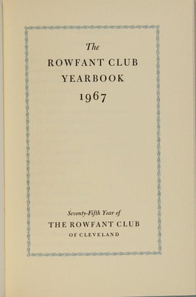 Rowfant Club yearbook 1967