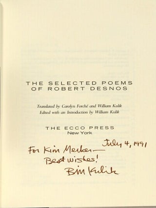 The selected poems ... Translated by Carolyn Forche and William Kulik. Edited with an introduction by William Kulik