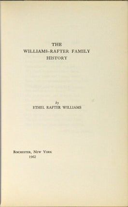 The Williams-Rafter family history