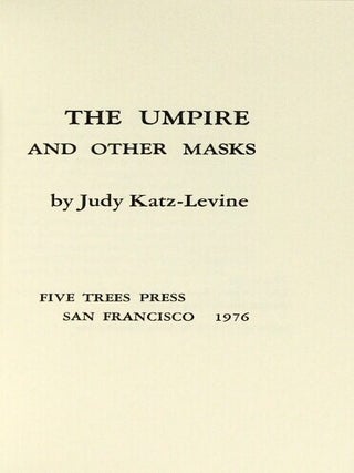 The umpire and other masks
