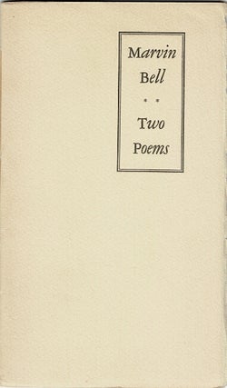 Item #62925 Two poems. Marvin Bell