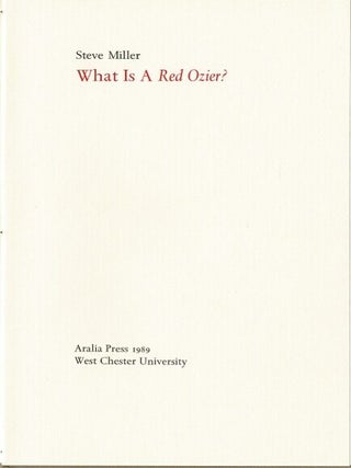 What is a red ozier?