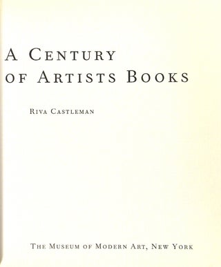 A century of artists books