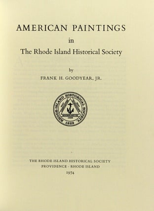 American paintings in the Rhode Island Historical Society