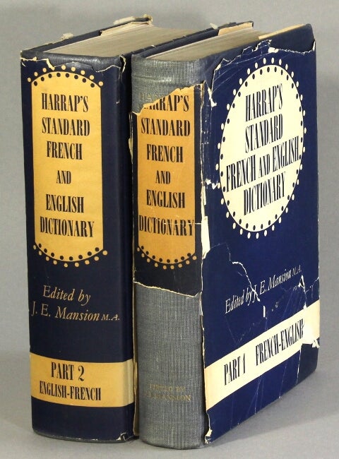 Item #63195 Harrap's standard French and English dictionary ... with supplement (1961). J. E. Mansion.