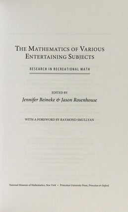 The mathematics of various entertaining subjects. Research in recreational math