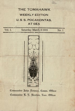 Item #63486 The Tomahawk of the U.S.S. Pocahontas. Paul H. Krauss, Chaplain