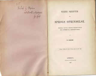 Item #6355 Collection of 8 pamphlets in Danish by Jessen (1833-1921). Edwin Jessen