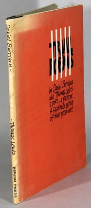 Item #63630 Trial poems ... a facsimile edition of their prison art. Daniel Berrigan, Thomas Lewis