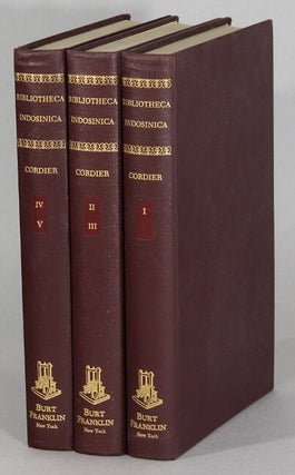 Item #63729 Bibliotheca Indosinica. Dictionnaire bibliographique des ouvrages relatifs a la...
