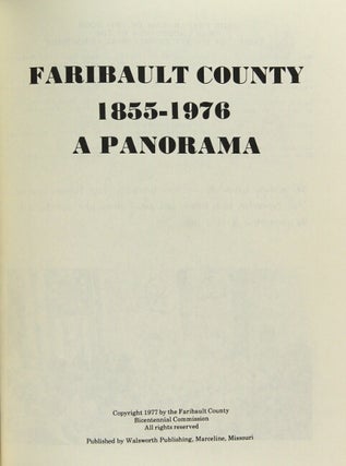 Faribault County 1855-1976 a panorama