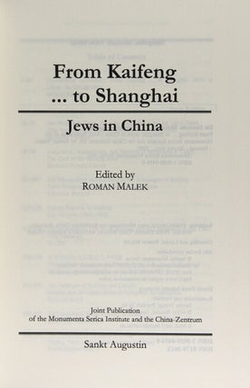 Jews in China from Kaifeng ... to Shanghai