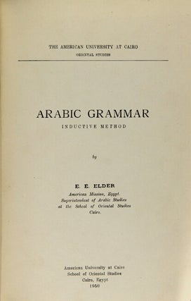 Arabic grammar. Inductive method