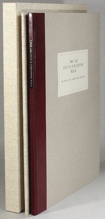 Item #64019 The 1462 Fust & Schoeffer Bible. Introduction by Christopher de Hamel. With an...