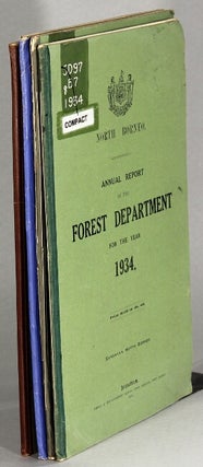 Item #64037 Annual report of the Forest Department for the year 1934, [1936], [1937], [1938