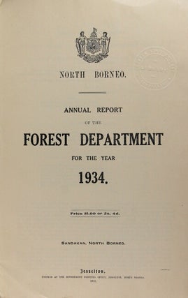 Annual report of the Forest Department for the year 1934, [1936], [1937], [1938]