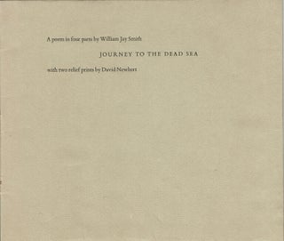 Item #64286 Journey to the Dead Sea. A poem. William Jay Smith