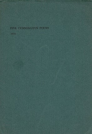 Item #64314 Five Cummington poems. Samuel French Morse, Harry Duncan, Jr., William Bronk, Jane Ward