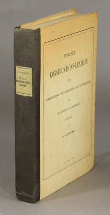 Engelskt konstruktions-lexikon for korrespondens, thema-skrifning och konversation.