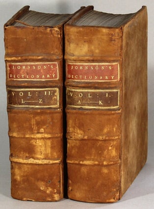 Item #64344 A dictionary of the English language: in which the words are deduced from their...
