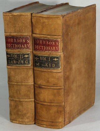Item #64393 A dictionary of the English language: in which the words are deduced from their...