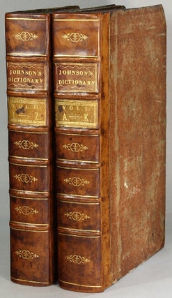 Item #64396 A dictionary of the English language. In which the words are deduced from their...