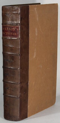 Item #64398 Harrison’s edition, with his life of the author. A dictionary of the English...