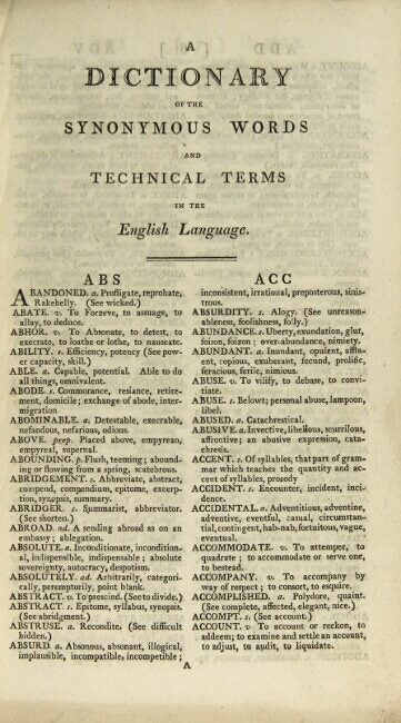 Dictionary of the synonymous words and technical terms in the English ...