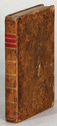 Item #64406 Johnson's dictionary of the English language, in miniature. Improved and enlarged by...