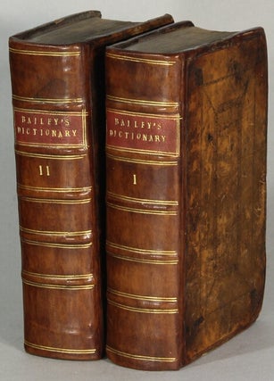Item #64462 An universal etymological English dictionary...The second edition, with large...