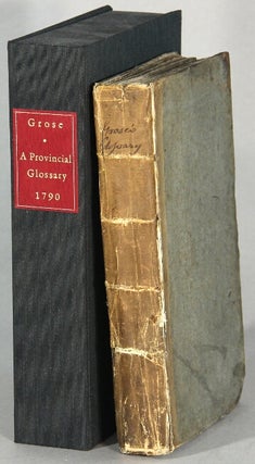 Item #64522 A provincial glossary; with a collection of local proverbs, and popular superstitions...