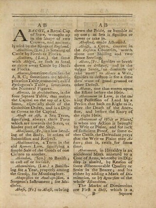 Glossographia Anglicana nova: or, A dictionary interpreting such hard words of whatever language, as are at present used in the English tongue, with their etymologies, definitions, &c.
