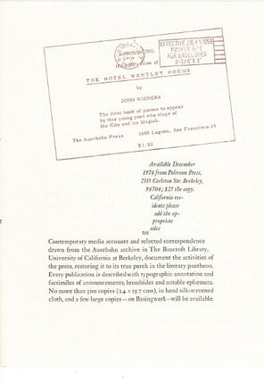 A packet of ephemera