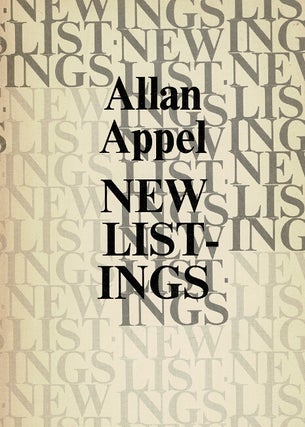 Item #65159 New listings. Allan Appel