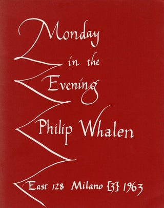 Item #65169 Monday in the evening 21:VIII:61. Philip Whalen