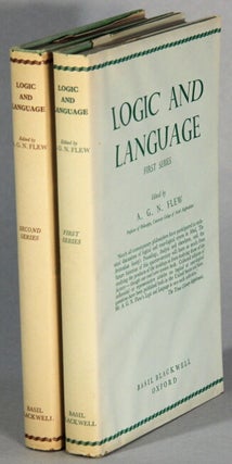 Item #65619 Logic and language first (and) second series. A. G. N. Flew, ed