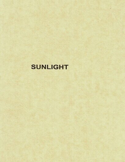 Item #65762 Sunlight [wrapper title]. David Gitin.