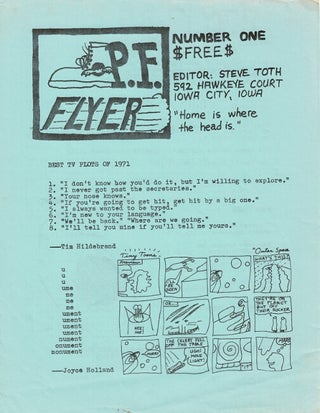 Item #66050 P. F. Flyer. Number one - number five [all published?]. Steve Toth