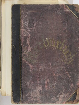 Item #66137 1889 scrapbook album of chromolithograph ephemera