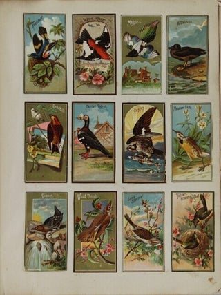 1889 scrapbook album of chromolithograph ephemera