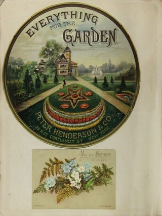 1889 scrapbook album of chromolithograph ephemera