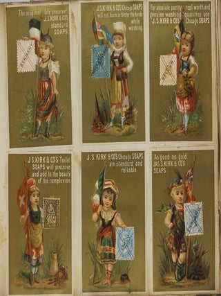 Album of chromolithograph business cards
