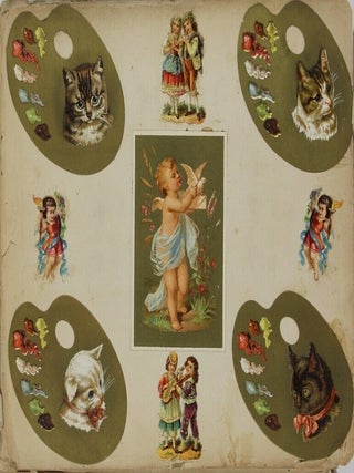 Album of chromolithograph business cards