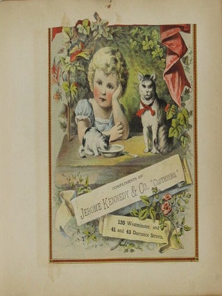 Album of chromolithograph business cards