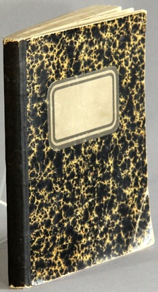 Item #66263 Journal of doctor studying yellow fever in El Salvador. Henry Muller, Dr