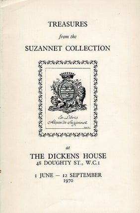 Item #66377 Catalogue of treasures from the Dickens collection formed by the late Comte Alain de...