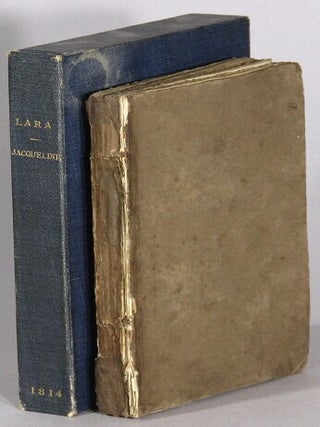 Item #66550 Lara, a tale. Jacqueline, a tale. George Gordon Byron, Samuel Rogers