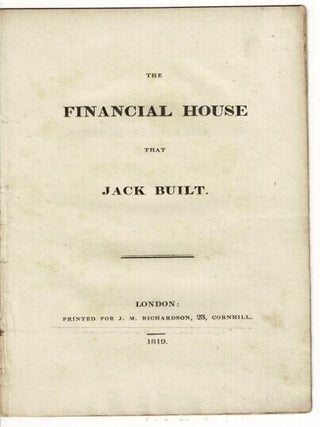 Item #66703 The financial house that Jack built